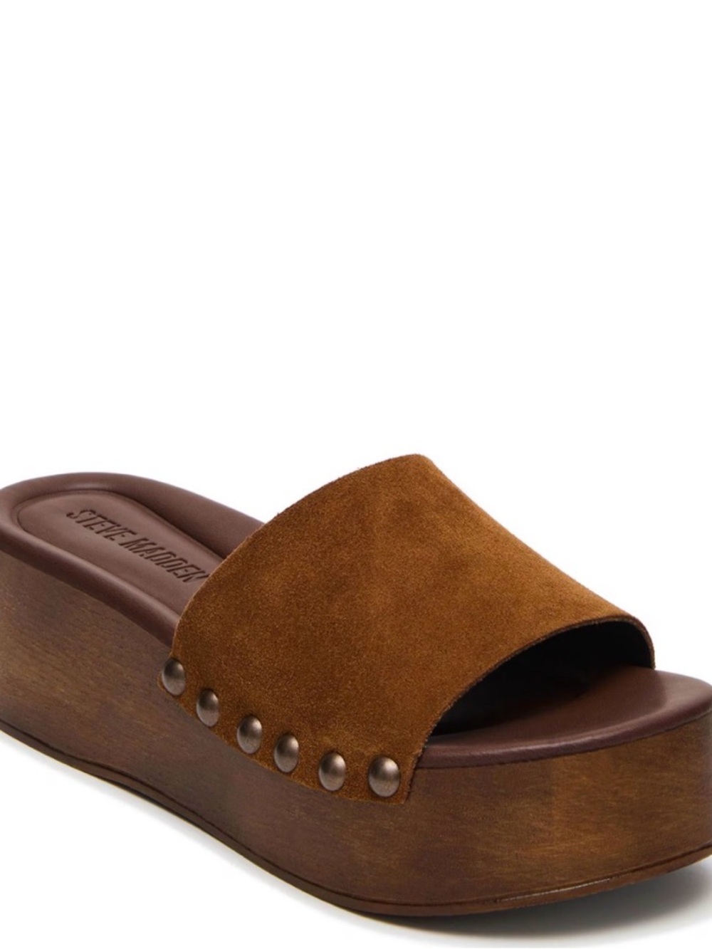Steve Madden Conga Suede Platform Slide *NWOT Sz. 9